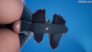 Sensual Barefoot Cock Trample Animation - 10 image