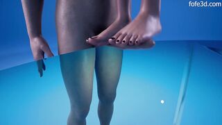 Sensual Barefoot Cock Trample Animation - 8 image
