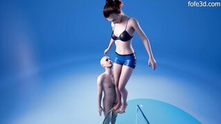 Sensual Barefoot Cock Trample Animation - 9 image