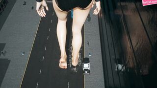 Titaness from Middle Ages [Giantess City Animation] - 4 image