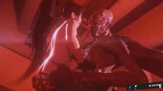 resident evil monster orgy with cute woman - 1 image