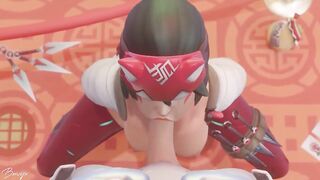 Kiriko The Ninja Healer Blowjob - 5 image