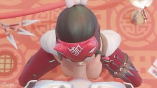 Kiriko The Ninja Healer Blowjob - 6 image