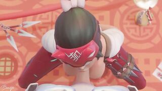 Kiriko The Ninja Healer Blowjob - 9 image