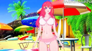 THE QUINTESSENTIAL QUINTUPLETS MIKU AND ICHIKA NAKANO ANIME HENTAI 3D COMPILATION - 8 image
