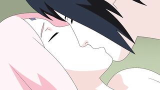 Sakura and Sasuke sex part 1 Naruto Young Kunoichi Trainer Hentai Anime Animation Blowjob tits pussy - 7 image
