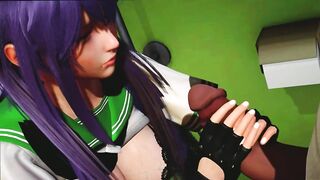 Sweet Girl Decided to masturbate in the toilet, but she was fucked by Yakuza | Honey Select 2 | Game - 4 image