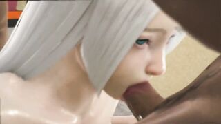 Lovely White Haired Girl Gets Double Penetration | Honey Select 2 | Gameplay - 3 image