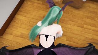 Bella Morrigan succubus from Darkstalkers gives blowjob and has cum with POV missionary - 6 image