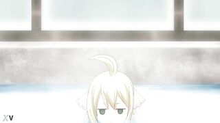 Fairy Tail OVA bath scene [nude filter] - 7 image
