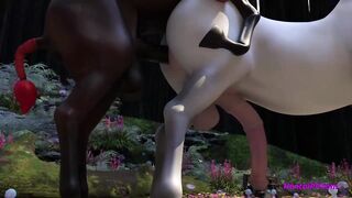 Futanari Centaurs Redhead Babes [ Hentai 3D ] - 9 image