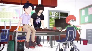 Animation Hentai hot 3some sex where Girl sedused Three Guys for Sex - 4 image