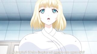 Busty hentai blonde fucks with her boyfriend - 6 image