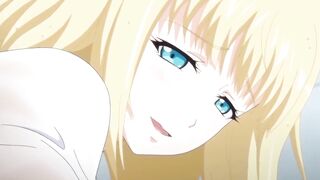 Busty hentai blonde fucks with her boyfriend - 8 image
