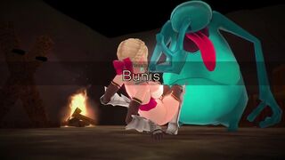 Princess Knight has Ruthless Sex with Licking-monster [3D Hentai, 60FPS, 4K, Uncensored] - 2 image