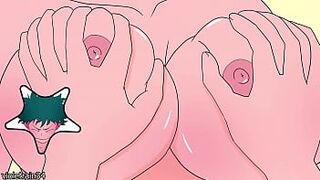 Midoriya massages Uraraka's tits and fucks her - My Hero Academia hentai - 1 image