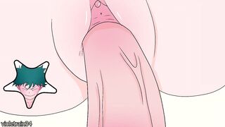 Midoriya massages Uraraka's tits and fucks her - My Hero Academia hentai - 4 image