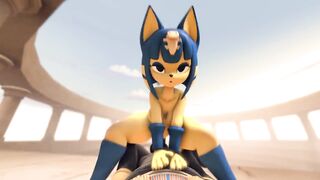Ankha Rides Huge Cock Until her Ass is Filled with Cum - 2 image