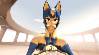 Ankha Rides Huge Cock Until her Ass is Filled with Cum - 8 image