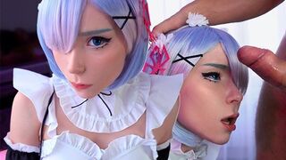 Kawaii Maid Gives Deepthroat Boss Dick to Cum In Mouth POV - 1 image