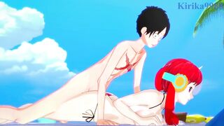 UTA and Monkey D. Luffy have intense sex on the beach. - One Piece Hentai - 9 image