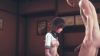 Hentai Uncensored 3D - Kaya sex in a tatami - Japanese Asian Manga Anime Film Game Porn - 4 image