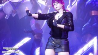 MMD Exid - Me & You Ahri Akali Evelynn Sexy Kpop Dance League of Legends KDA - 3 image