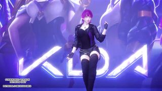 MMD Exid - Me & You Ahri Akali Evelynn Sexy Kpop Dance League of Legends KDA - 4 image