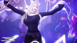 MMD Exid - Me & You Ahri Akali Evelynn Sexy Kpop Dance League of Legends KDA