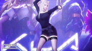 MMD Exid - Me & You Ahri Akali Evelynn Sexy Kpop Dance League of Legends KDA - 7 image