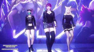 MMD Exid - Me & You Ahri Akali Evelynn Sexy Kpop Dance League of Legends KDA - 8 image