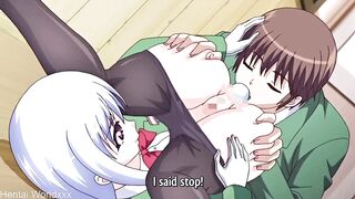 HORNY BEAUTIFUL HENTAI GIRL GETS FUCK IN THE DESK - 3 image