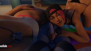 FUTANARI trio liberal couple of 3 have sex - 1 image