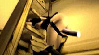 Sexy fat gets fucked while fixing the library - 1 image