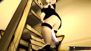 Sexy fat gets fucked while fixing the library - 6 image