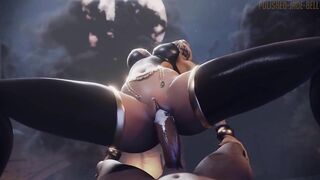 Apex Legends - Wattson Creampied on Halloween (Animation with Sound) - 6 image