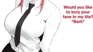 Makima turns you into her little pet Hentai Joi (Femdom Feet/Armpits Pet Play Hard Edging POT) - 3 image