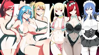 Juvia Lockser Lesbian Hentai Sexy Compilation - Fairy Tail - 3 image