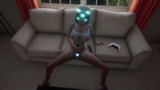 Girl masturbating In VR - 6 image