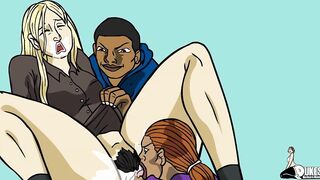 A loud mouth nun and a disrespectful MILF get fucked hard by BBC - 4 image