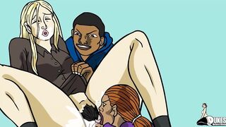 A loud mouth nun and a disrespectful MILF get fucked hard by BBC - 5 image