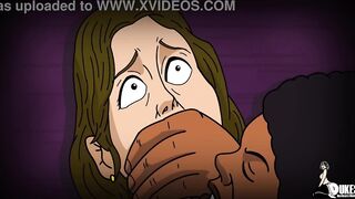 A loud mouth nun and a disrespectful MILF get fucked hard by BBC