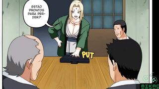 Naruto parody, Tsunade lost in the Game and had to give Pussy - 2 image