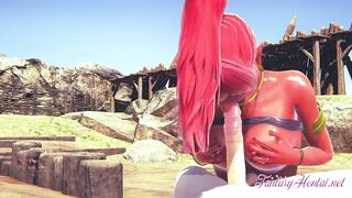 Zelda Hentai 3D - Gerudo Girl is fucked in the dessert - Anime manga Japanese game porn - 4 image