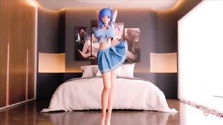 Anime girl 3D dancing sexy - 2 image