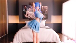 Anime girl 3D dancing sexy - 3 image