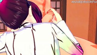 DEMON SLAYER ANIME HENTAI 3D COMPILATION (Shinobu Kocho, Daki, Mitsuri Kanjori, Kanae Kocho) - 7 image