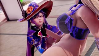 Busty Futa Fischl Fuck Mona Genshin Hentai - 4 image