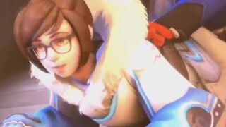 mei overwatch is penetrated hard VAGINA - 1 image