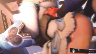 mei overwatch is penetrated hard VAGINA - 6 image